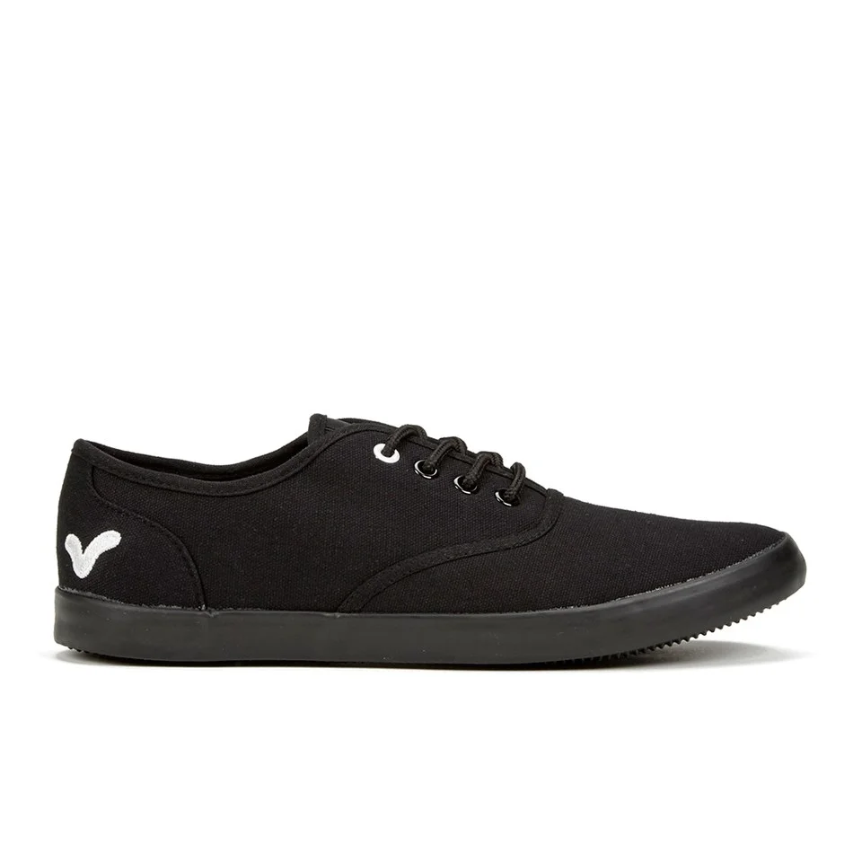 Voi Jeans Men's Cobalt Low Pumps - Black Marl - UK 7 - Zwart Afbeelding 1