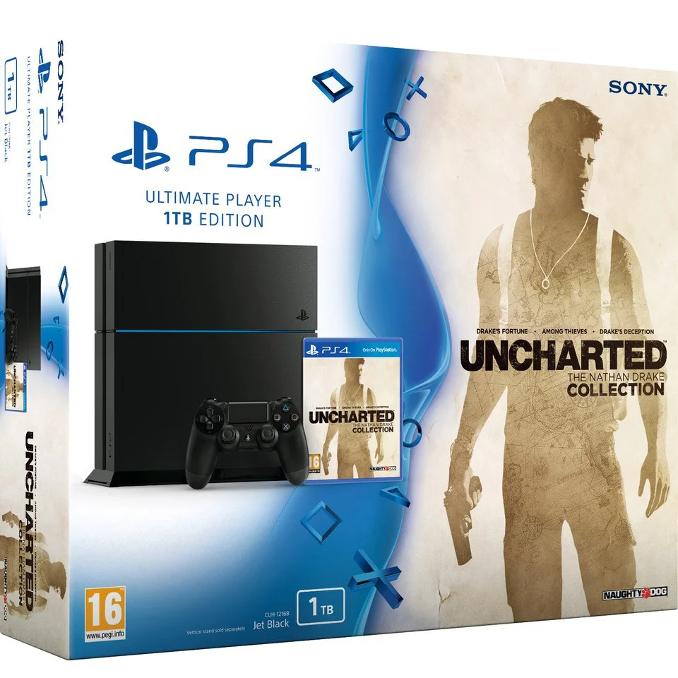 Sony PlayStation 4 1TB - Includes Uncharted: The Nathan Drake Collection Afbeelding 1