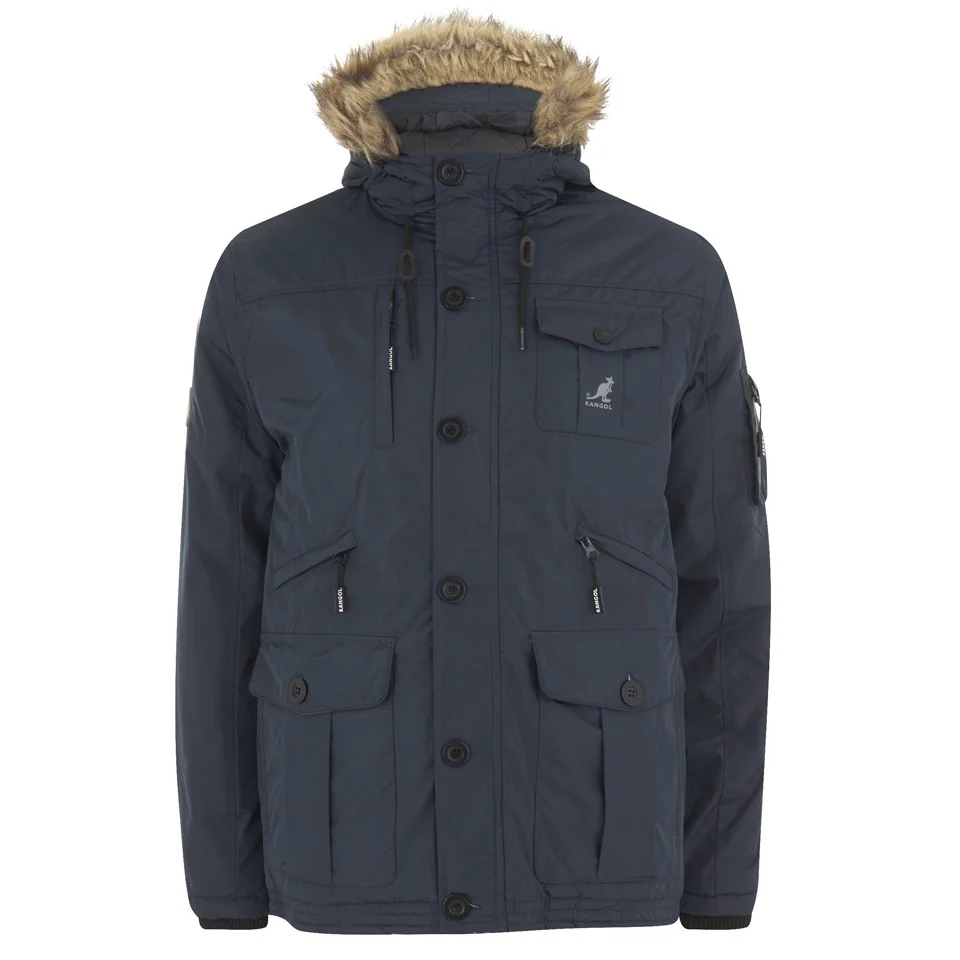 Kangol Men's Hemlock Ripstop Parka - Navy - S - Blauw Afbeelding 1