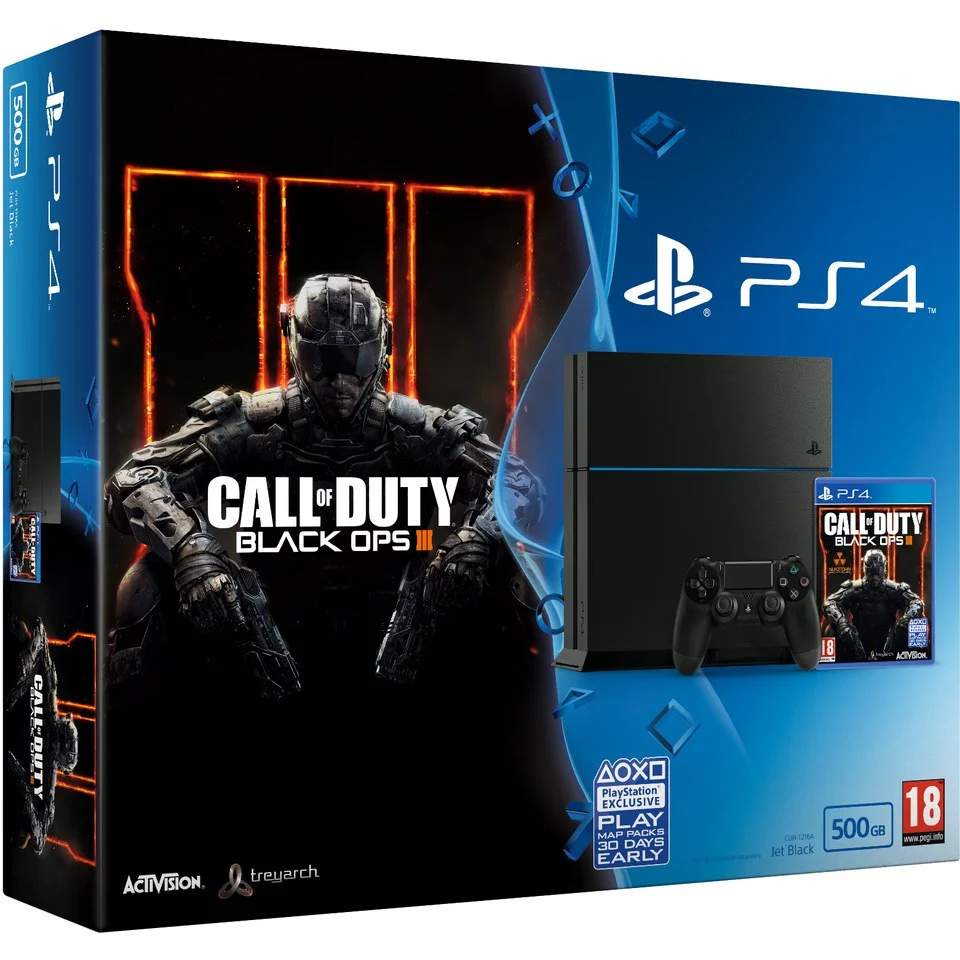 Sony PlayStation 4 500GB Console - Call of Duty: Black Ops III Afbeelding 1