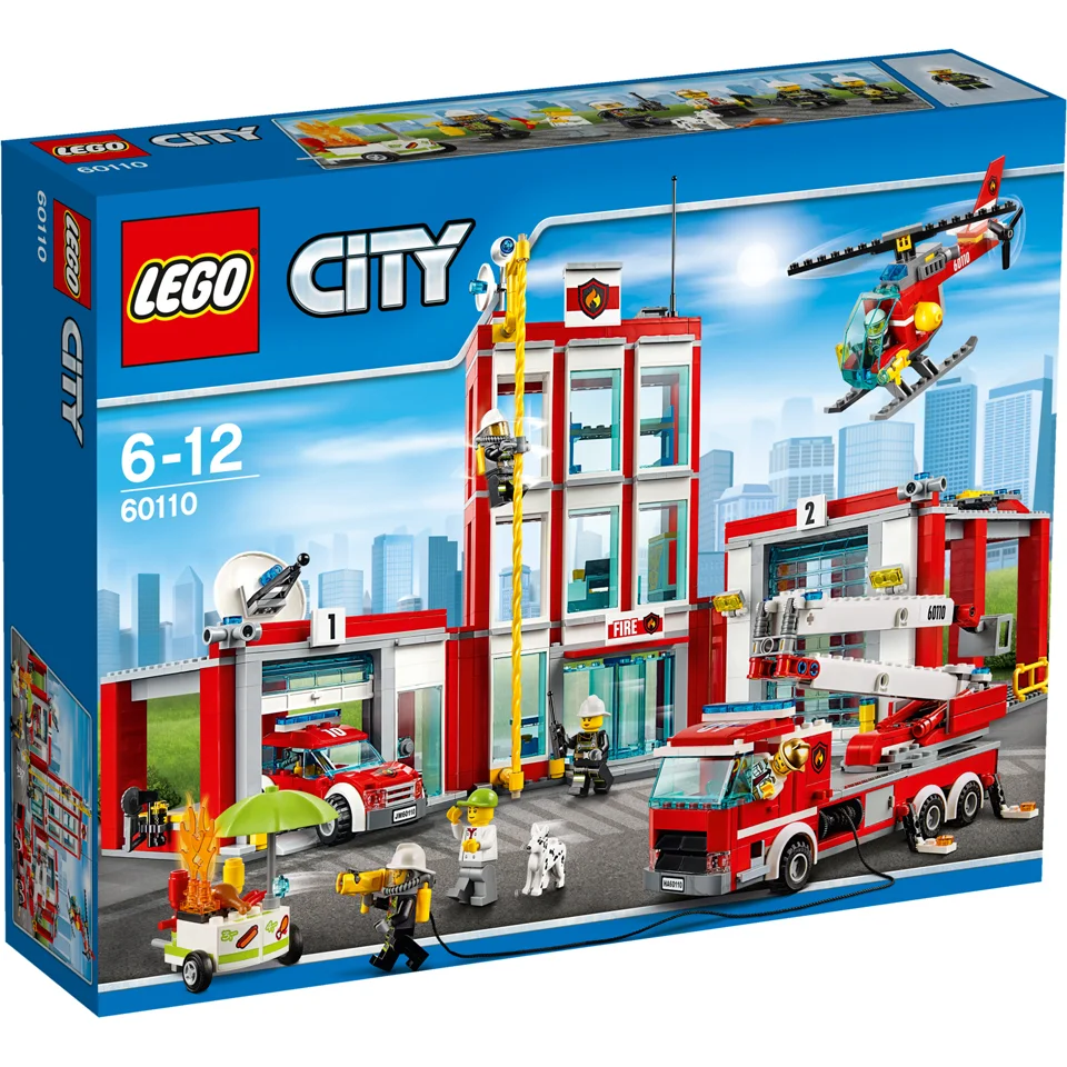 LEGO City: Brandweerkazerne (60110) Afbeelding 1