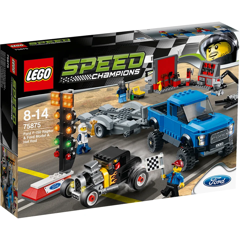 LEGO Speed Champions: Ford F-150 Raptor and Ford Model A Hot Rod (75875) Afbeelding 1