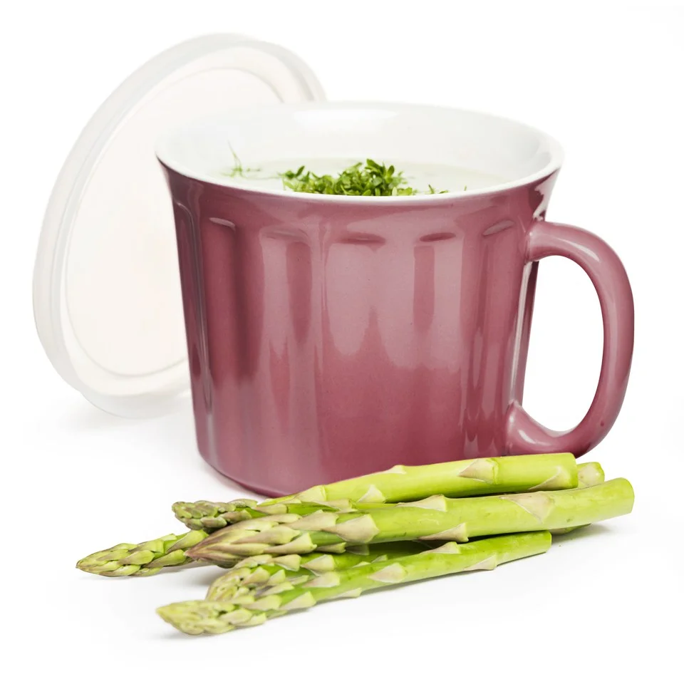 Sagaform Soup Mug with Lid - Pink Afbeelding 1