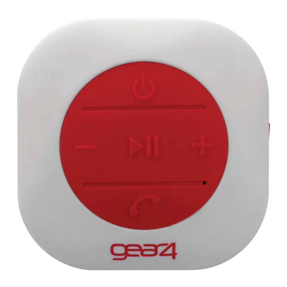 GEAR4 ShowerParty Waterproof Bluetooth Speaker - Red Afbeelding 1