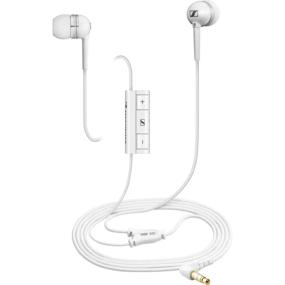 Sennheiser MM30G Earphones (Mic Compatible with Android Only) - White Afbeelding 1