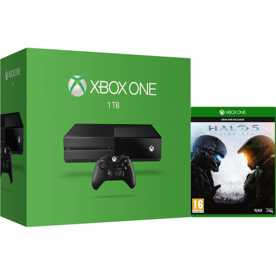 Xbox One 1TB Console - Includes Halo 5: Guardians Afbeelding 1