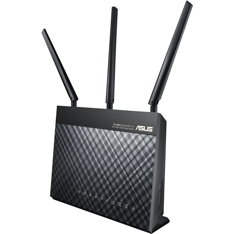 ASUS DSL-AC68U AC1900 Dual Band Wireless VDSL/ADSL 2+ Gigabit Modem Router Afbeelding 1