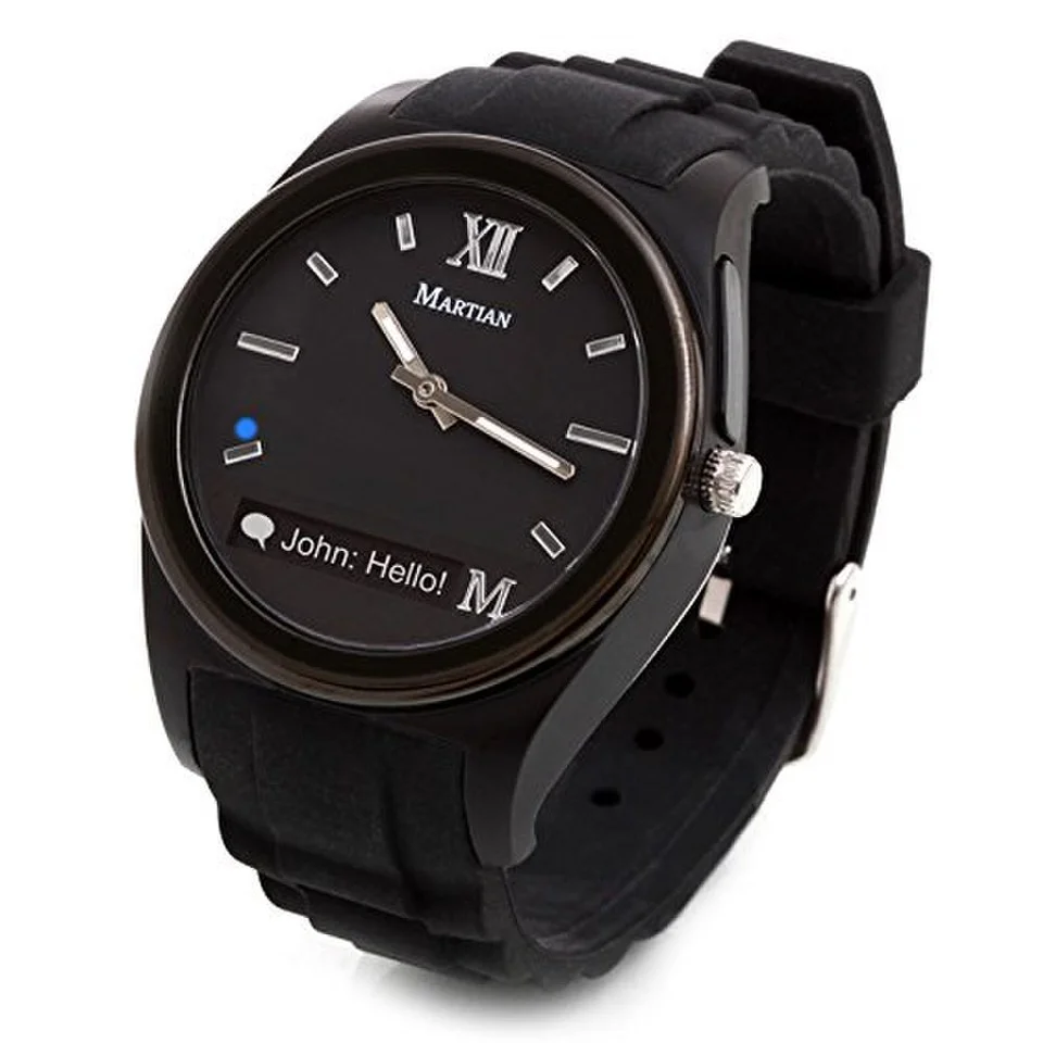 Martian Notifier Smart Watch (IOS and Android Compatible) - Black Afbeelding 1