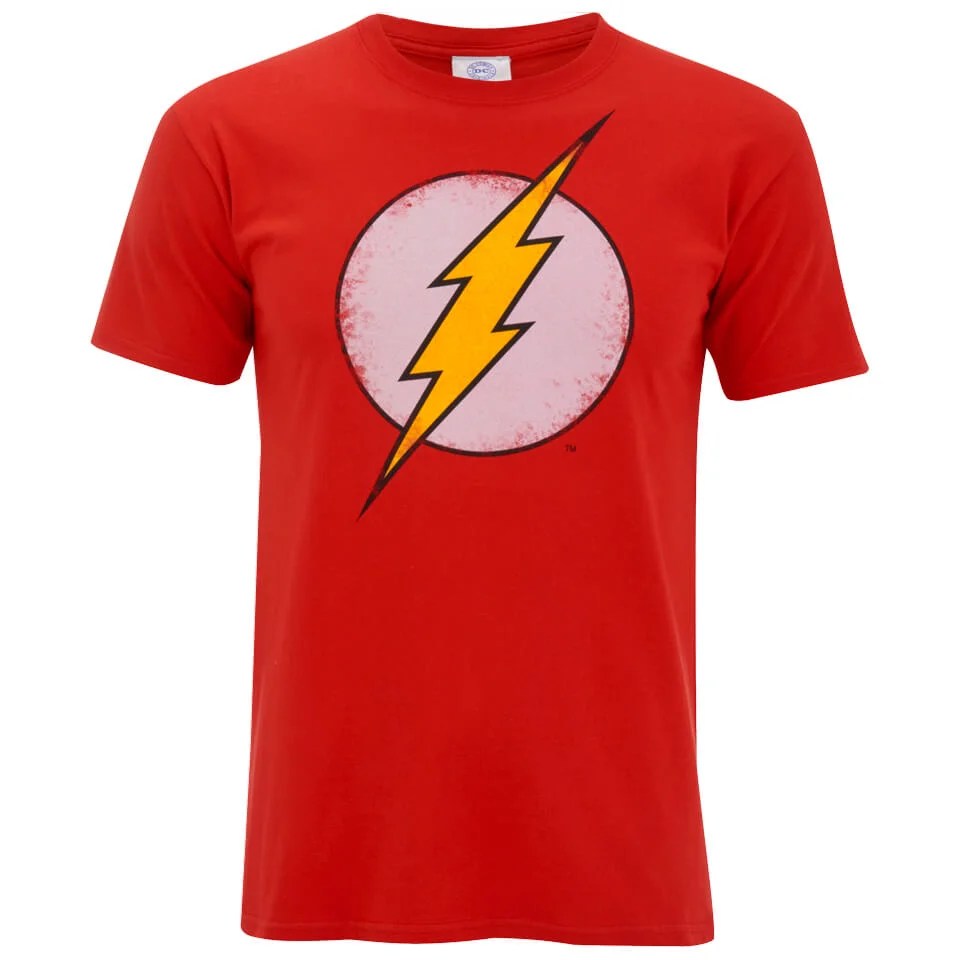 DC Comics Flash Distress Heren T-Shirt - Rood - S - Rood Afbeelding 1