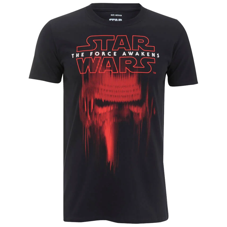 Star Wars Kylo Ren Mask Heren T-Shirt - Zwart - S - Zwart Afbeelding 1