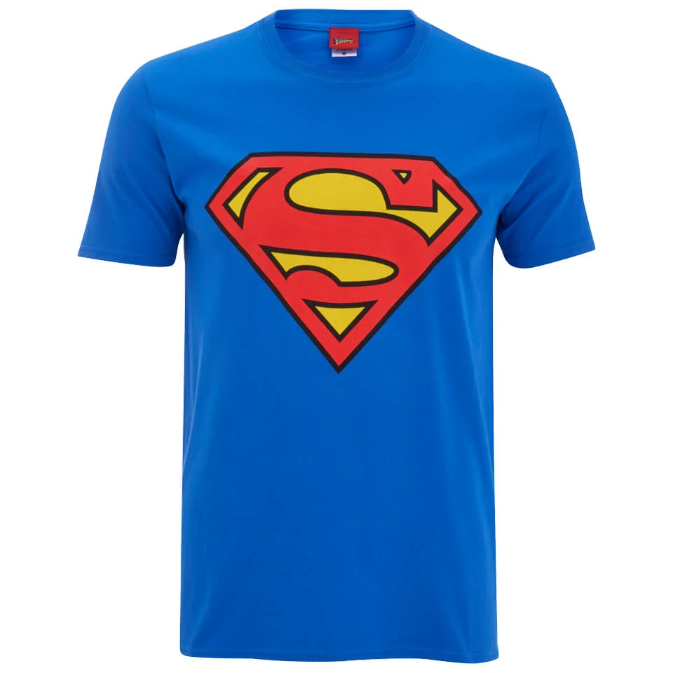 DC Comics Superman Logo Heren T-Shirt - Koningsblauw - S - Blauw Afbeelding 1