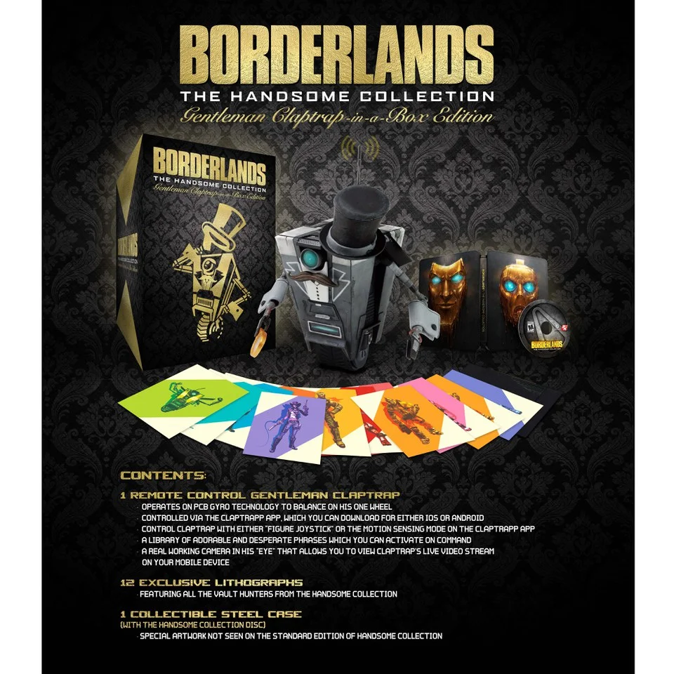 Borderlands: The Handsome Collection - Gentleman Claptrap-in-a-Box Edition Afbeelding 1