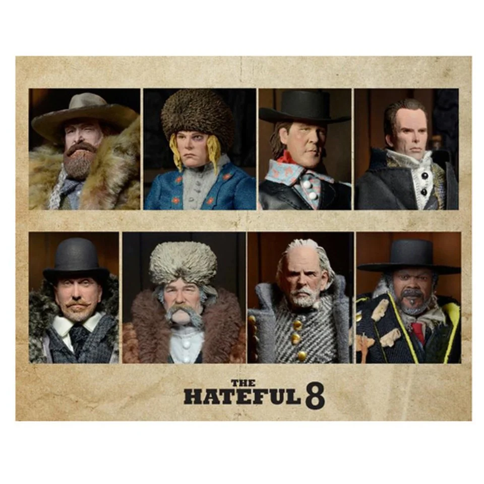 NECA The Hateful Eight Major Marquis Warren 8 Inch Clothed Action Figure Afbeelding 1