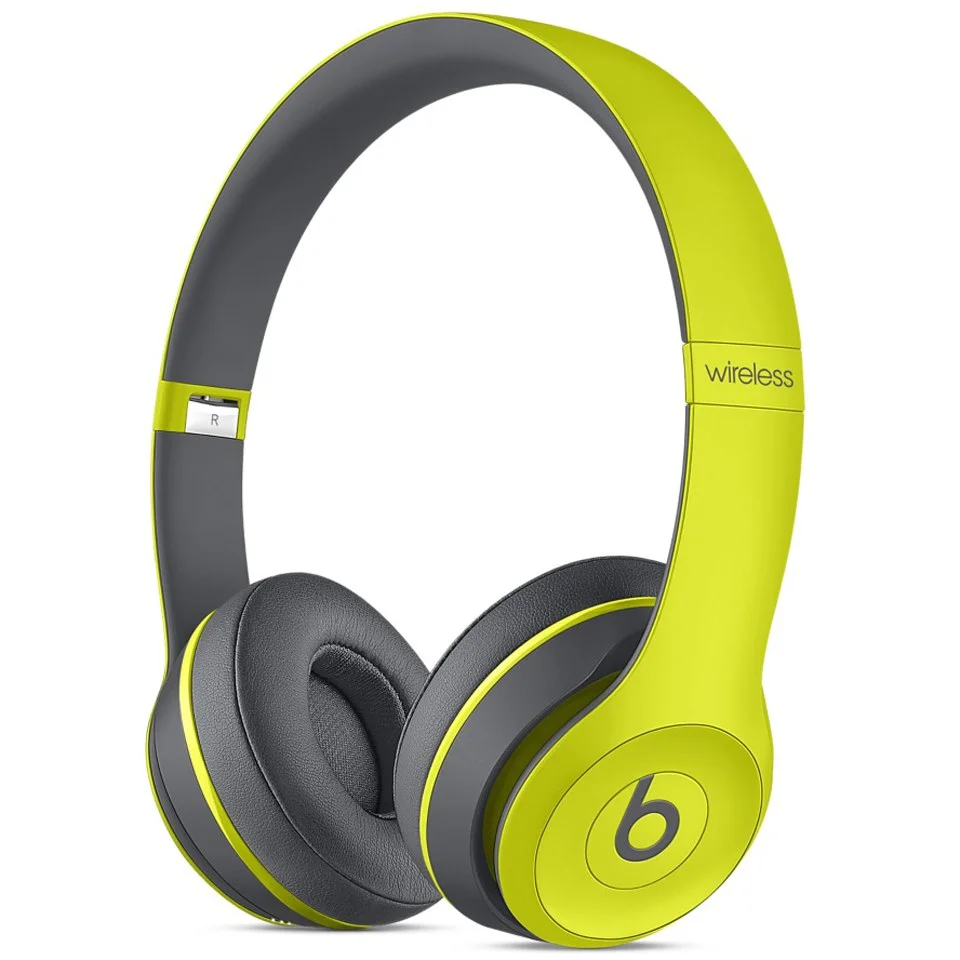 Beats by Dr. Dre: Solo2 Wireless Active Collection On Ear Headphones - Yellow Afbeelding 1