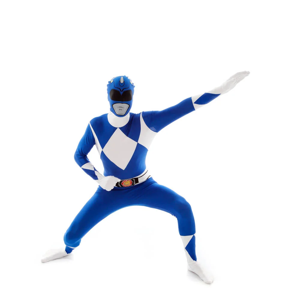 Morphsuit Power Rangers Blue Ranger - Volwassene - M - Blauw Afbeelding 1