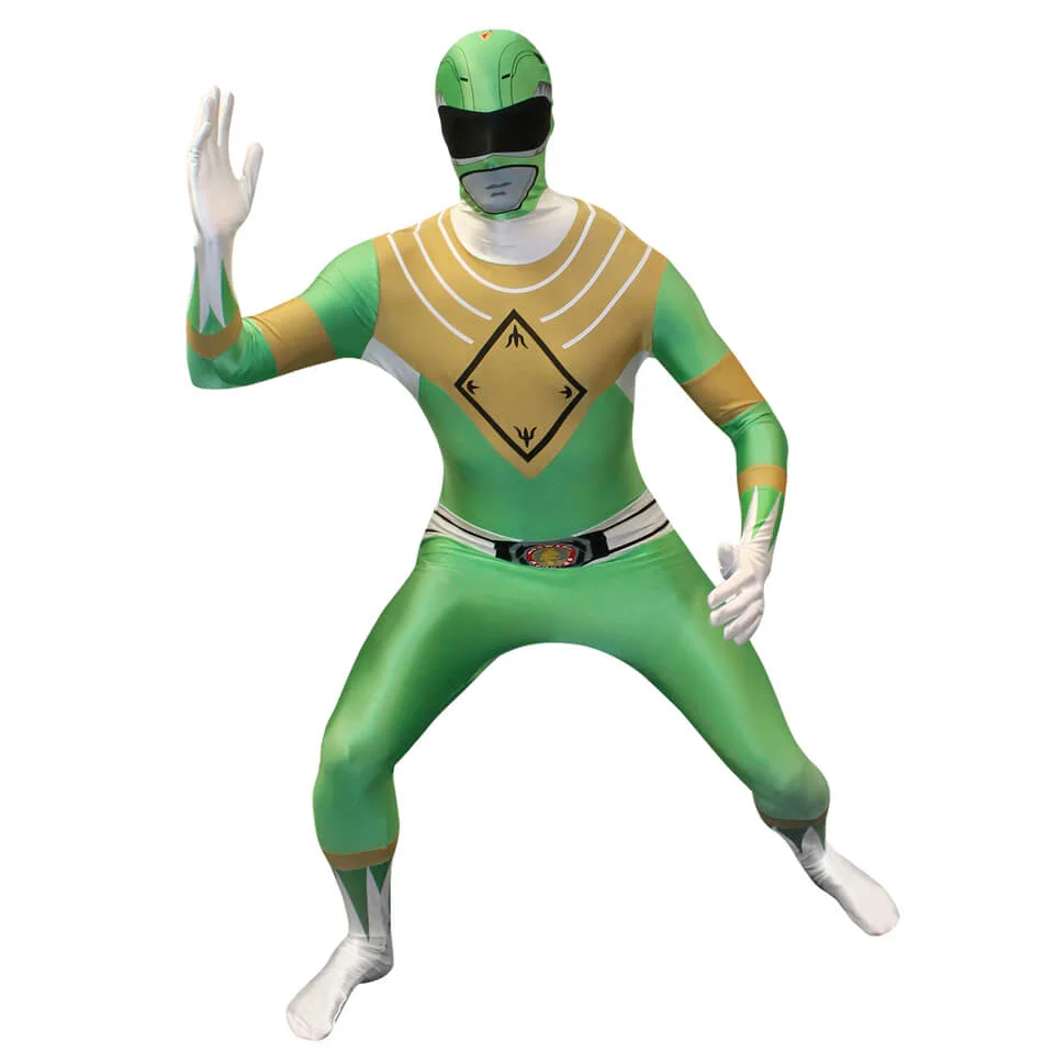 Morphsuit Power Rangers Green Ranger - Volwassene - M - Groen Afbeelding 1