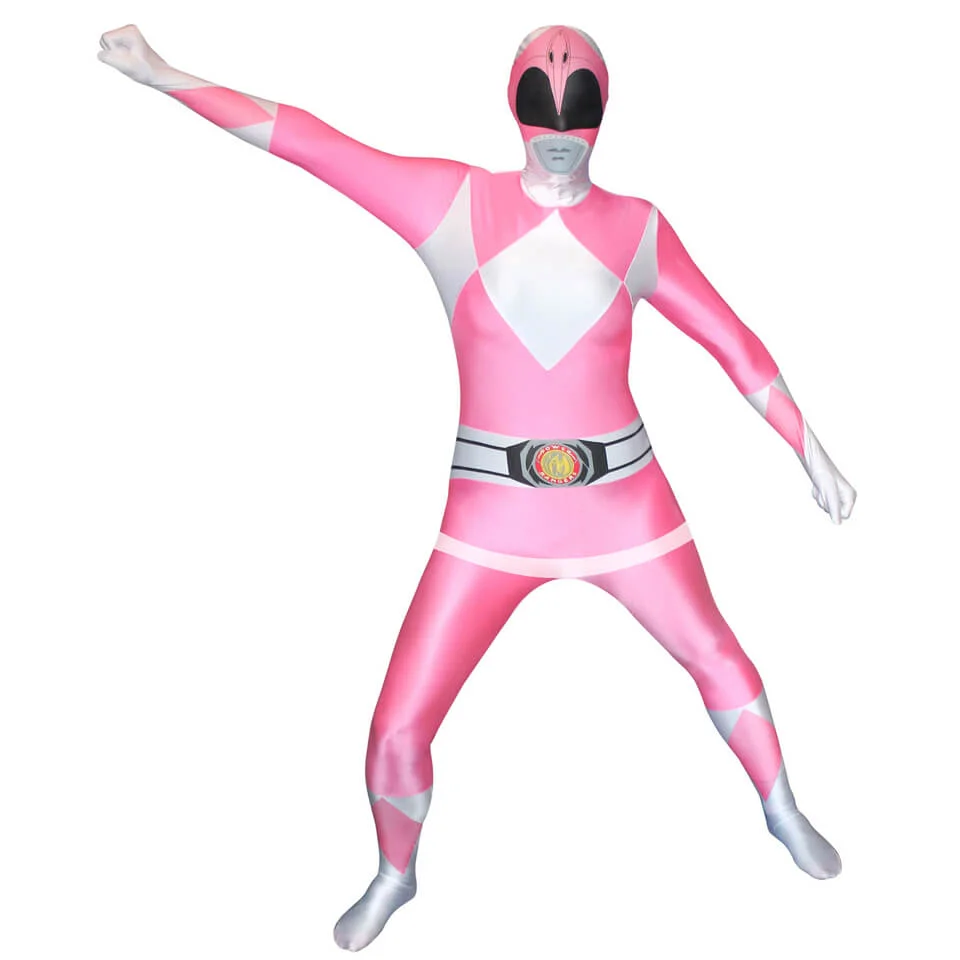 Morphsuit Power Ranger Pink Ranger - Volwassene - M - Roze Afbeelding 1
