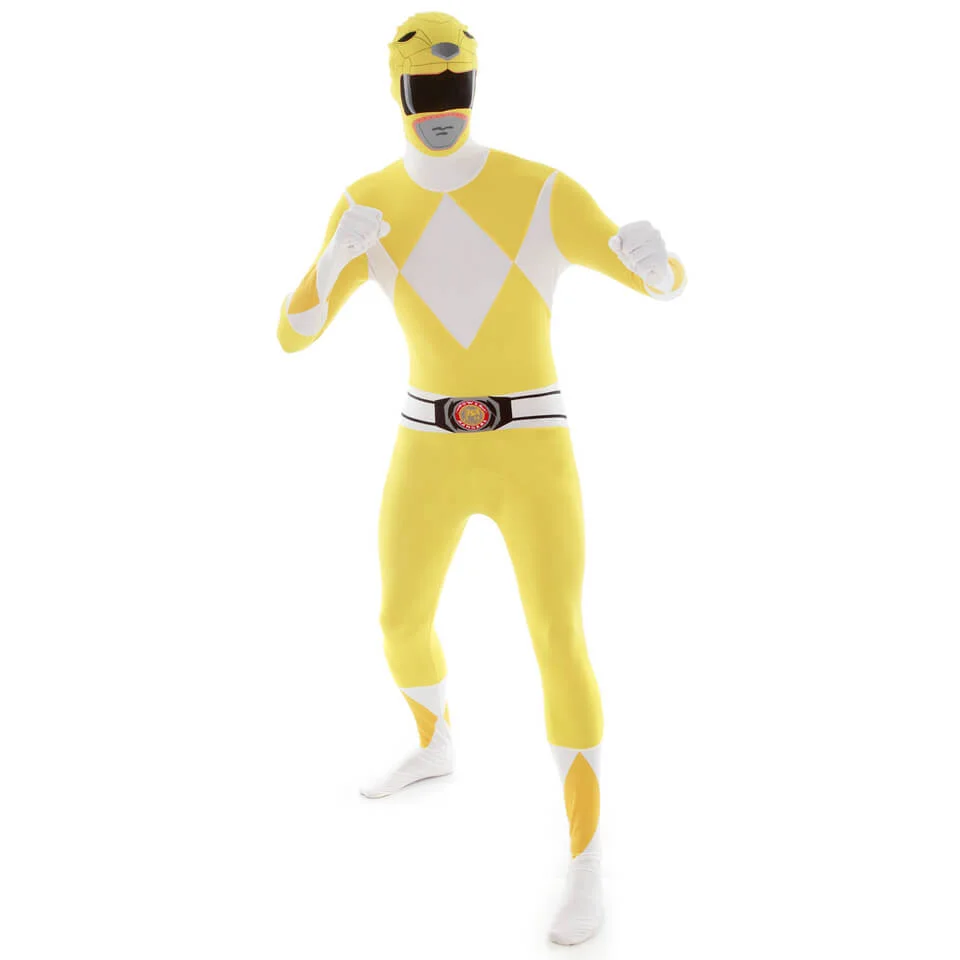 Morphsuit Power Rangers Yellow Ranger - Volwassene - M - Geel Afbeelding 1