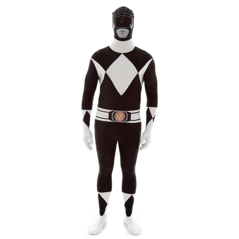 Morphsuit Power Ranger Black Ranger - Volwassene - M Afbeelding 1