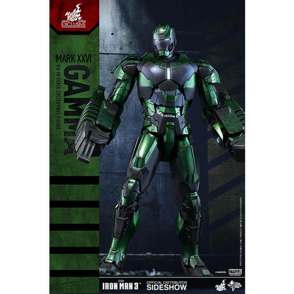 Hot Toys Marvel Iron Man 3 Party Protocol Iron Man Mark XXVI Gamma 1:6 Scale Figure Afbeelding 1