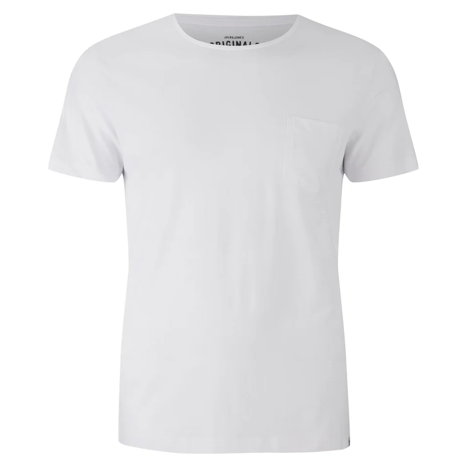 Jack & Jones Men's Originals Ari T-Shirt - White - S - Wit Afbeelding 1