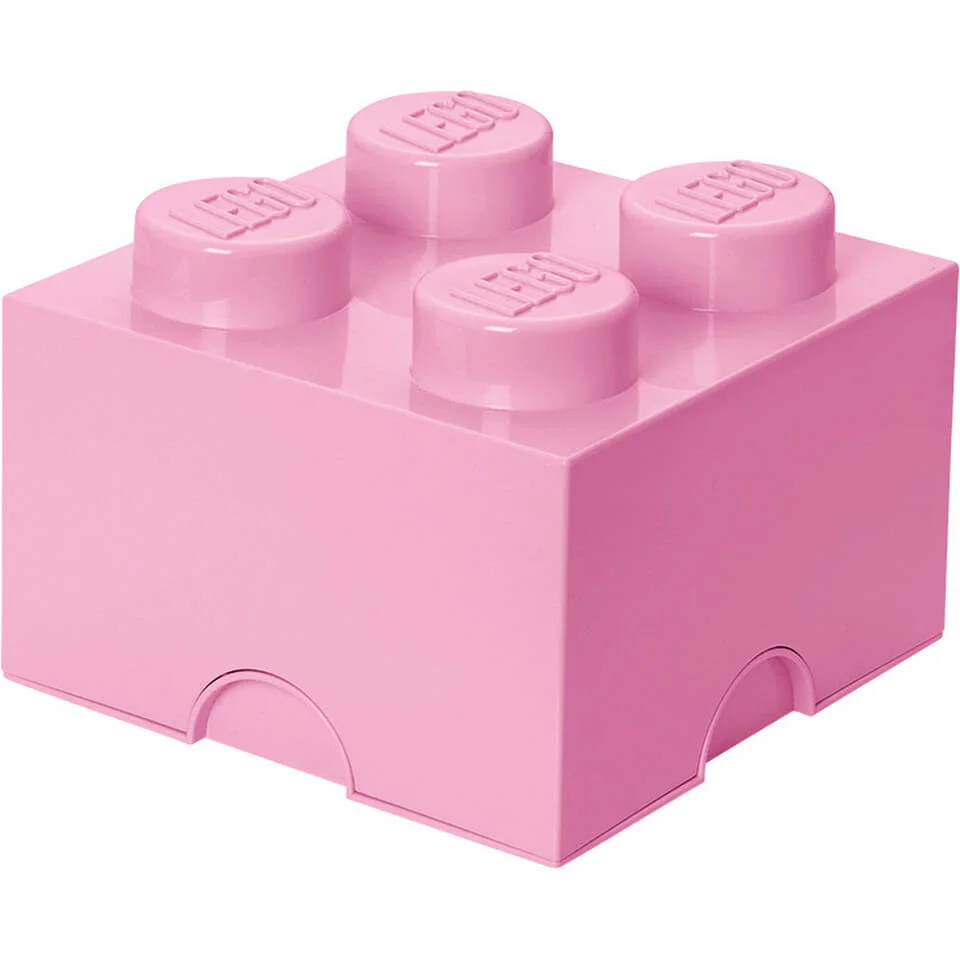 LEGO® lichtroze opslagsteen met 4 noppen Afbeelding 1