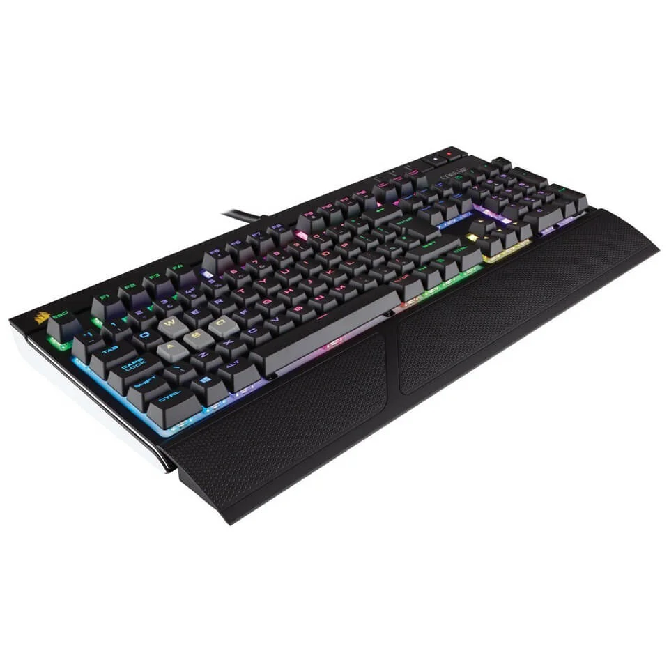 Corsair Gaming STRAFE RGB Cherry MX SILENT Performance Multi-Colour RGB Backlit Mechanical UK Gaming Keyboard Afbeelding 1