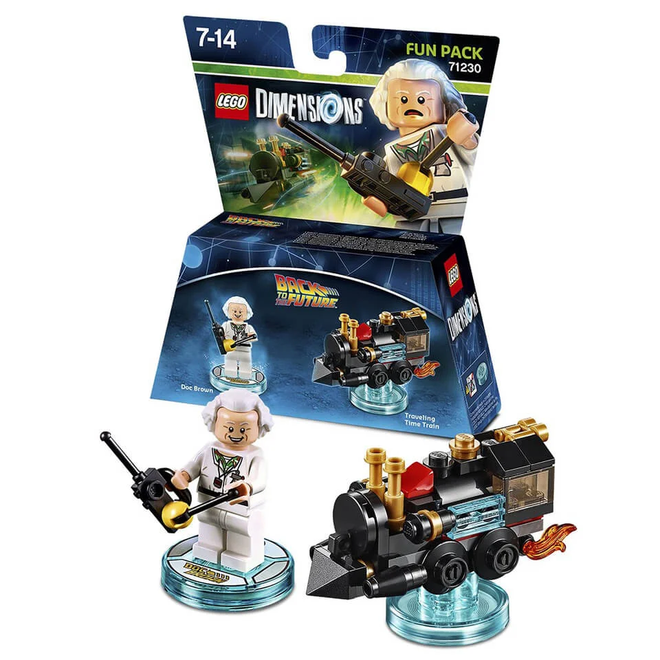 LEGO Dimensions Back to the Future Doc Brown Fun Pack Afbeelding 1