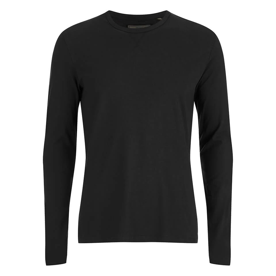 Brave Soul Men's Prague Long Sleeved Top - Black - S - Zwart Afbeelding 1