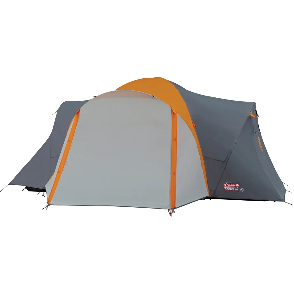 Coleman Cortes 6 Plus Tent (6 Person) - Grey/Orange Afbeelding 1