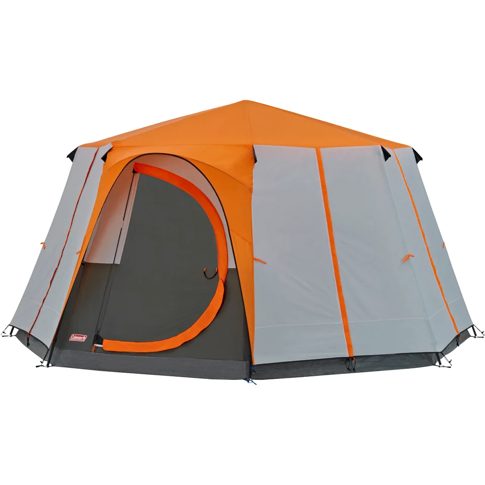 Coleman Cortes Octagon Tent (8 Person) - Grey/Orange Afbeelding 1
