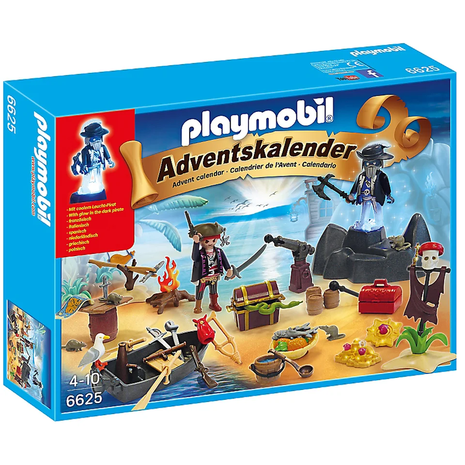 Playmobil Adventskalender "Pirateneiland" (6625) Afbeelding 1