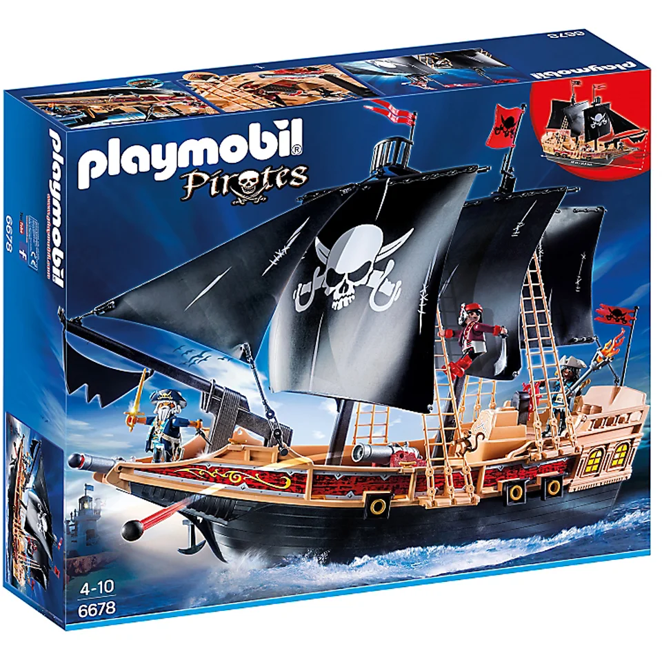 Playmobil Pirates: Piraten aanvalsschip (6678) Afbeelding 1
