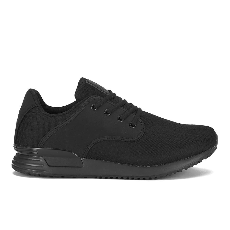 Crosshatch Men's Wallrun Trainers - Black - UK 7 - Zwart Afbeelding 1