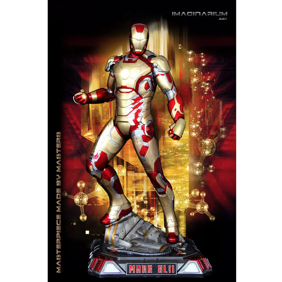 Imaginarium Art Marvel Iron Man Mark XLII 41 Inch Statue Afbeelding 1