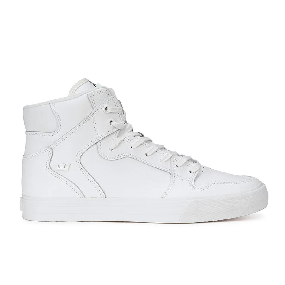 Supra Men's Vaider High Top Trainers - White - UK 7/EU 41 - Wit Afbeelding 1