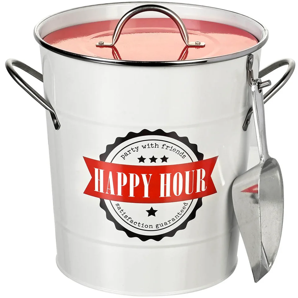 Parlane 'Happy Hour' Tin Ice Bucket Afbeelding 1