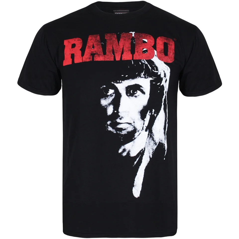 Rambo 2 Heren T-Shirt - Zwart - S - Zwart Afbeelding 1