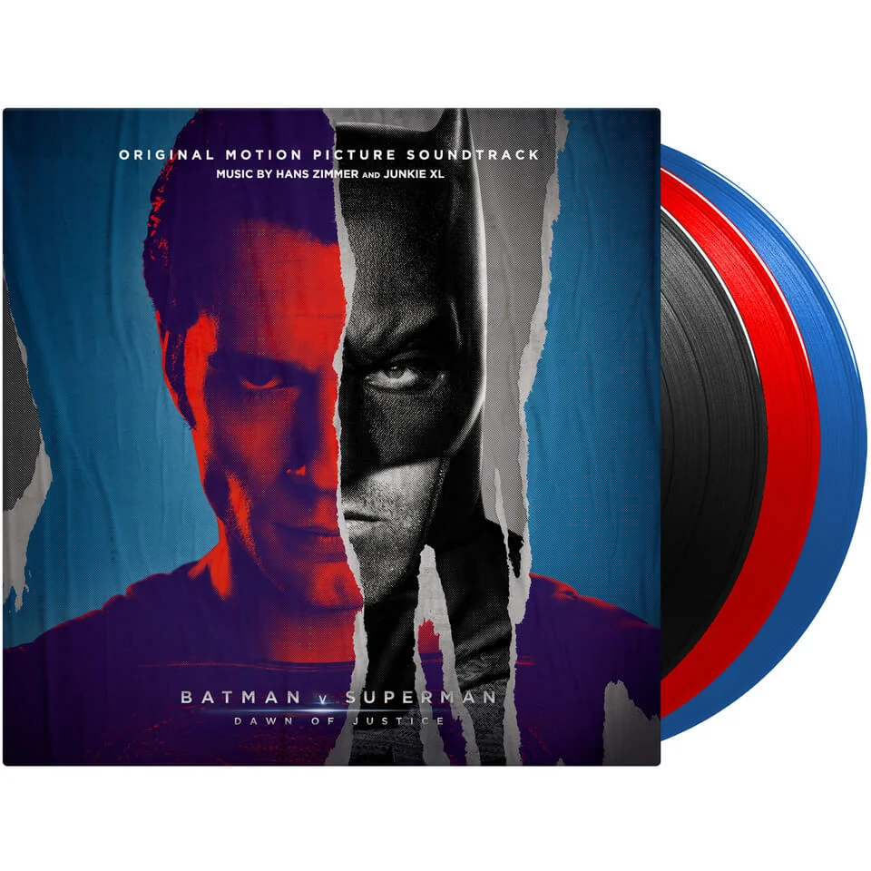 Batman v Superman: Dawn of Justice - The Original Motion Picture Soundtrack OST (3LP) - Limited Edition Coloured Vinyl Afbeelding 1