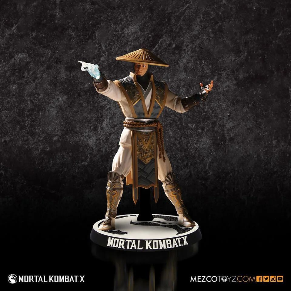 Mezco Mortal Kombat X Raiden 4 Inch Action Figure Afbeelding 1