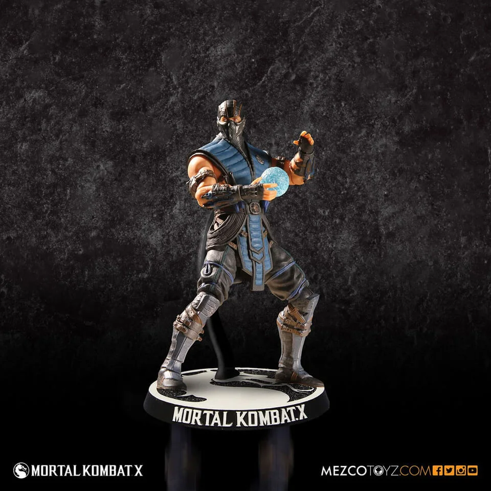 Mezco Mortal Kombat X Sub Zero 4 Inch Action Figure Afbeelding 1