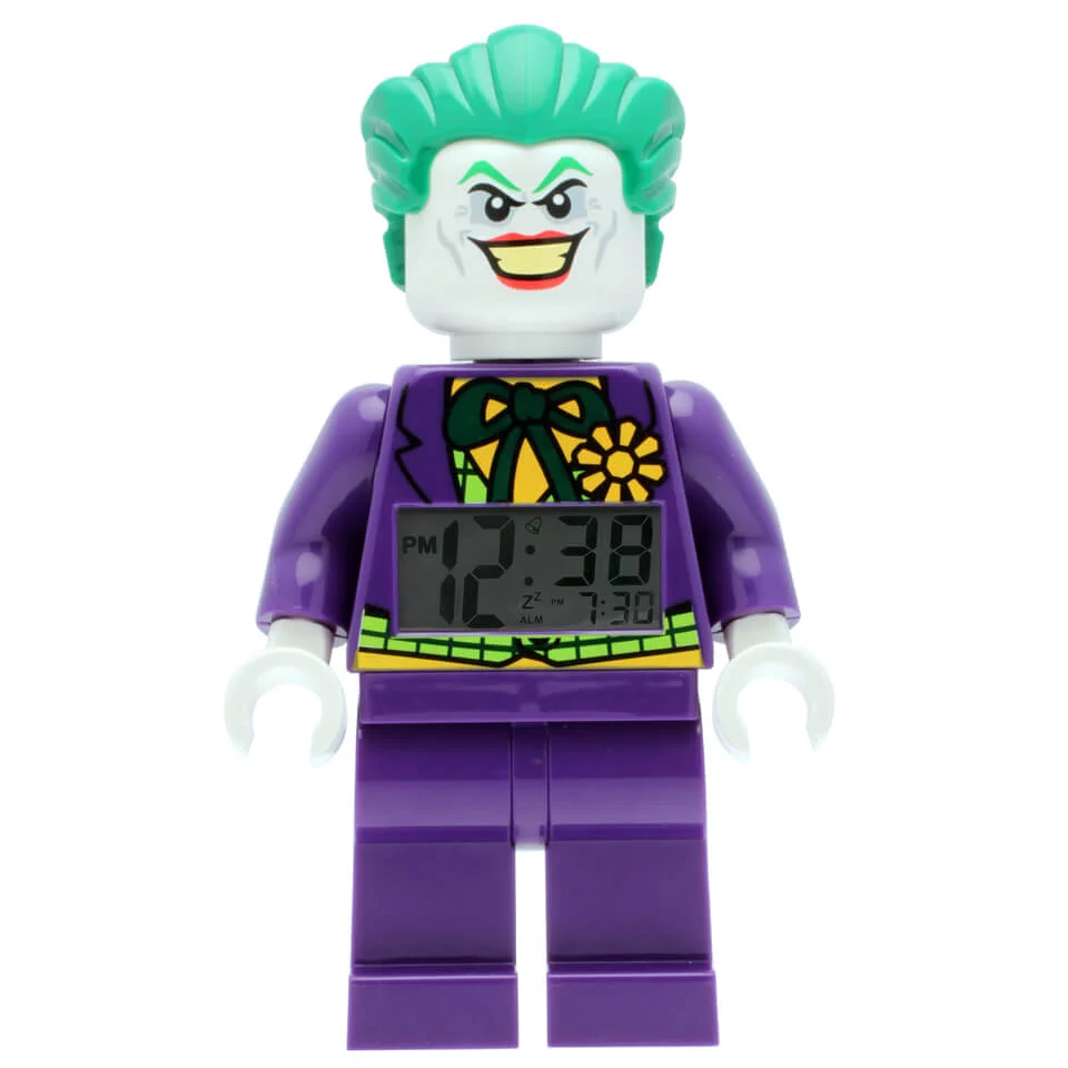 LEGO DC Comics Super Heroes The Joker Mini Figure Clock Afbeelding 1