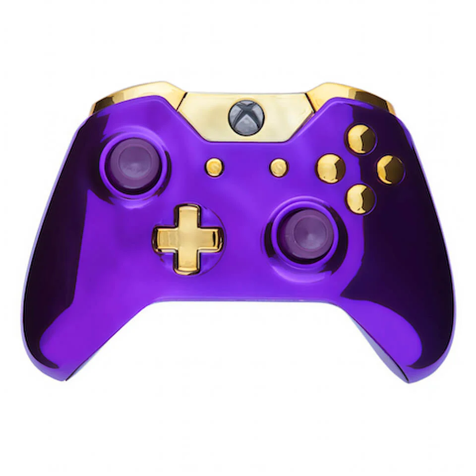 Xbox One Wireless Custom Controller - Chrome Purple & Gold Afbeelding 1