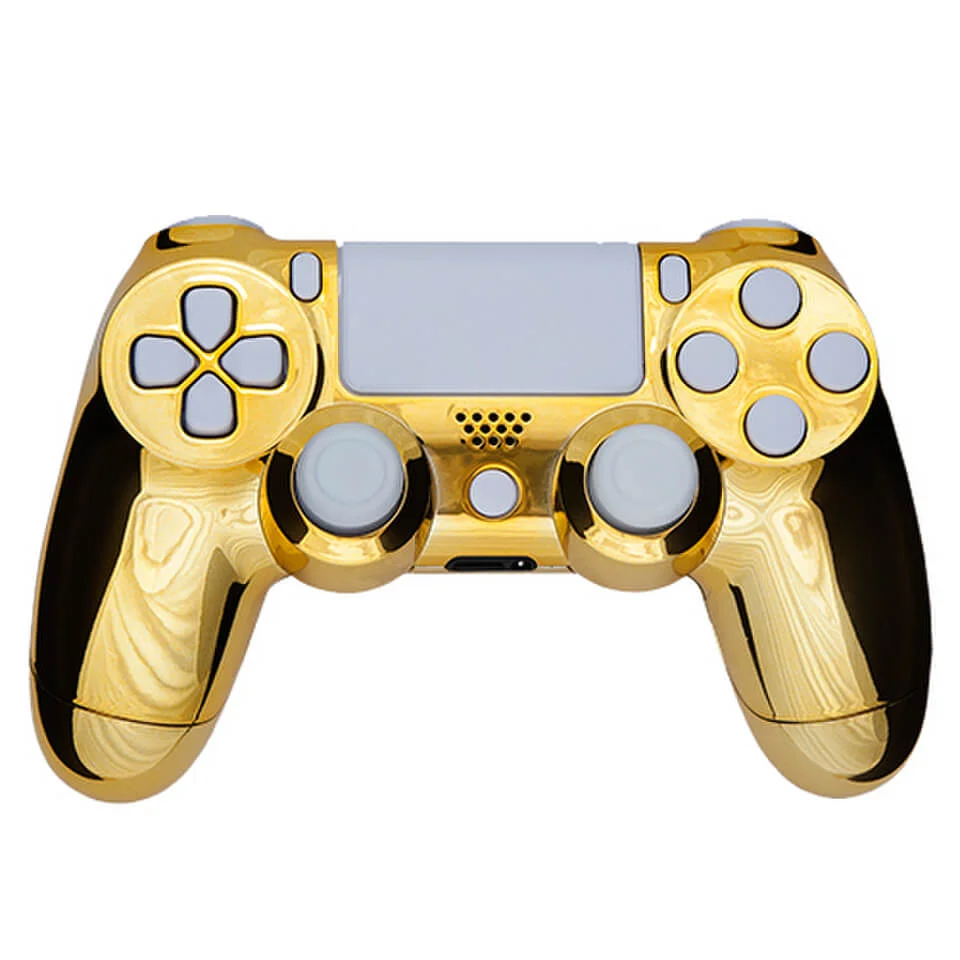 PlayStation DualShock 4 Custom Controller - Gold & White Afbeelding 1