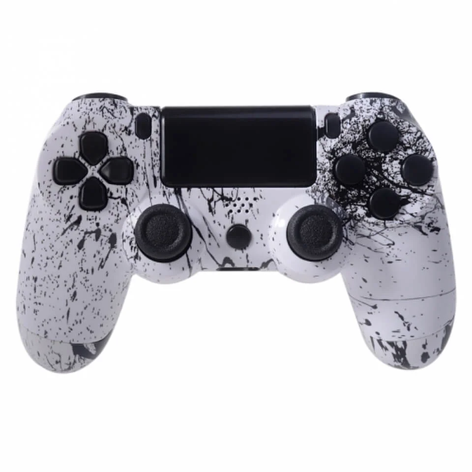 PlayStation DualShock 4 Custom Controller - White Splatter Afbeelding 1