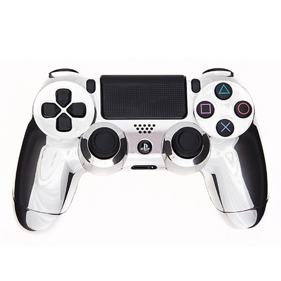 PlayStation DualShock 4 Custom Controller - Chrome Silver Afbeelding 1