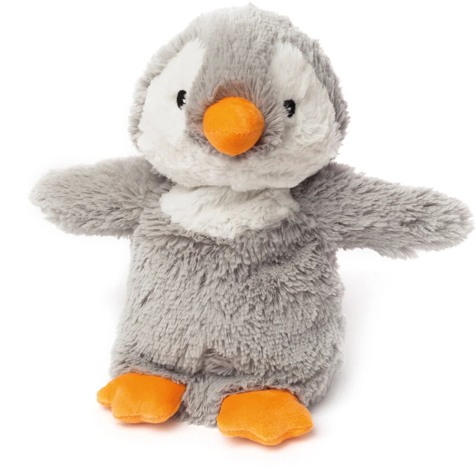 Cozy Heatable Plush Grey Penguin Afbeelding 1