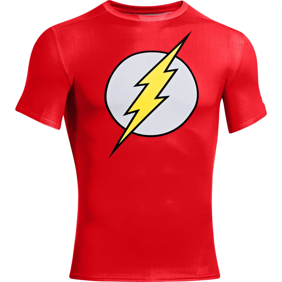 Under Armour Men's Flash Compression Short Sleeved T-Shirt - Red - S - Rood Afbeelding 1