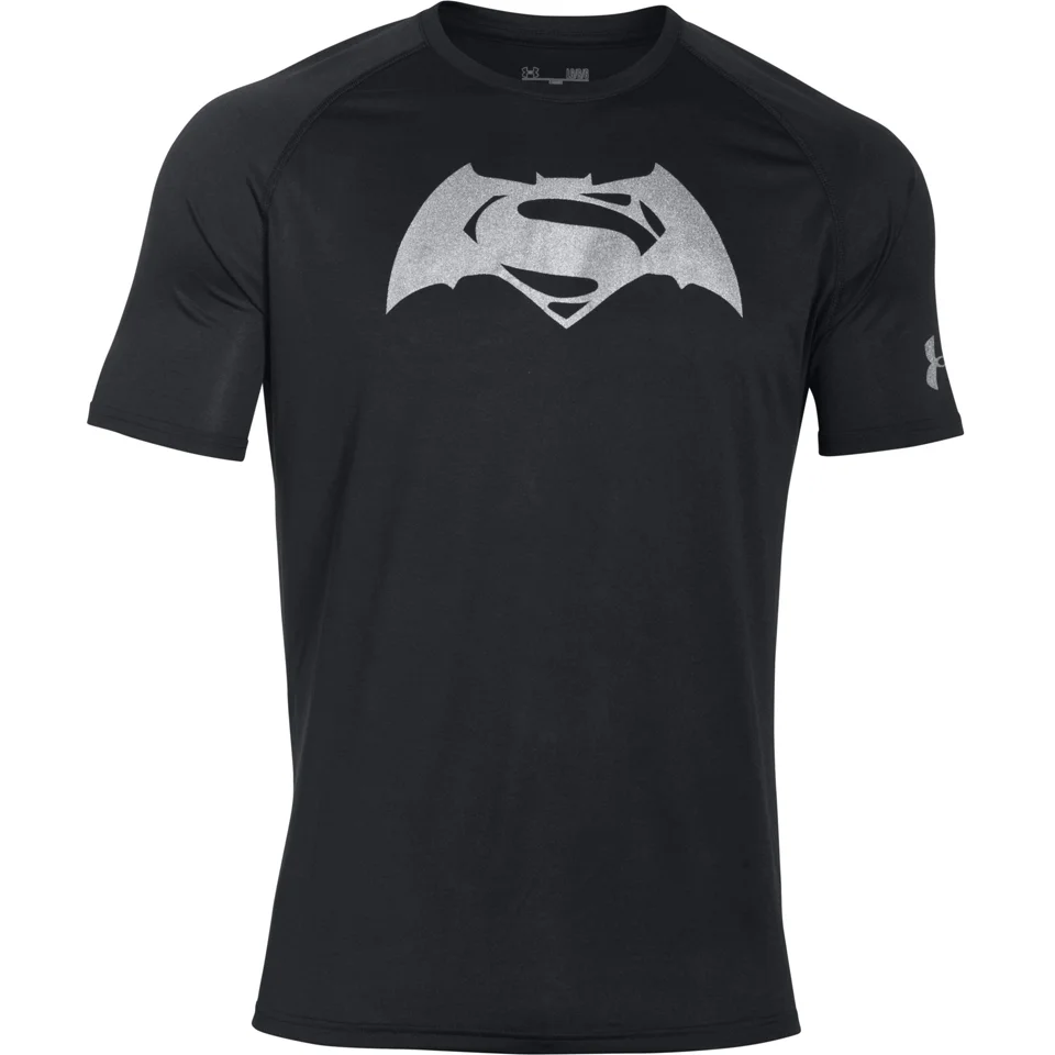 Under Armour Men's Transform Yourself Superman v Batman T-Shirt - Black - S - Zwart Afbeelding 1