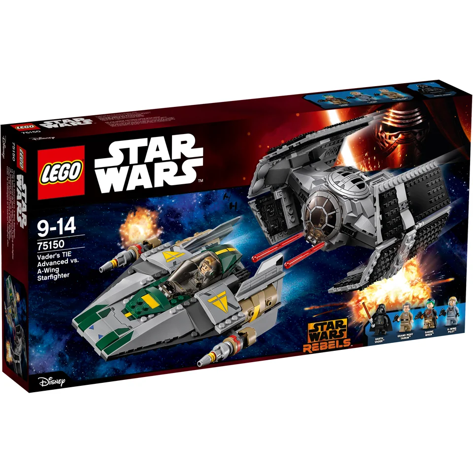LEGO Star Wars: Darth Vaders TIE Advanced tegen de A-Wing Starfighter (75150) Afbeelding 1